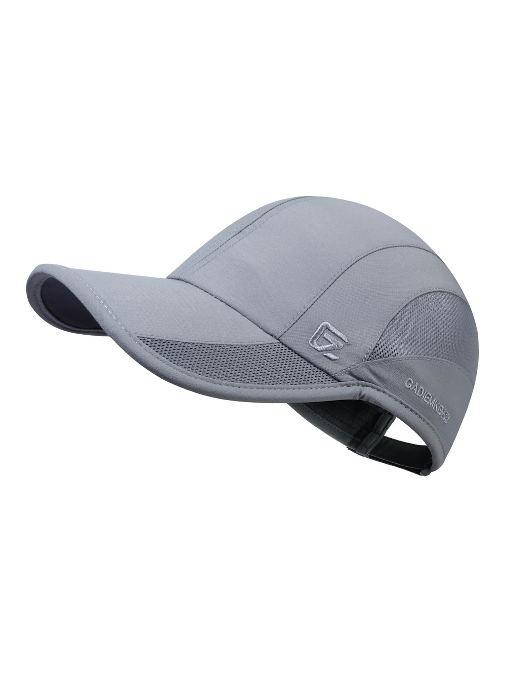 Quick Dry Run Hat Cooling Breathable Mesh | Silver Gray | Size 6 7/8-7 1/4